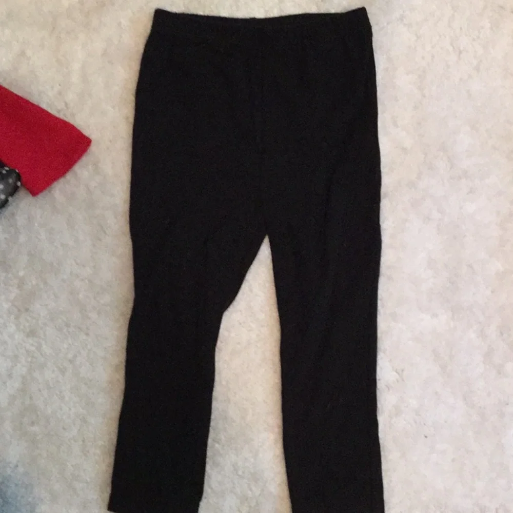 Red Girls' Matching Set with Black Leggings